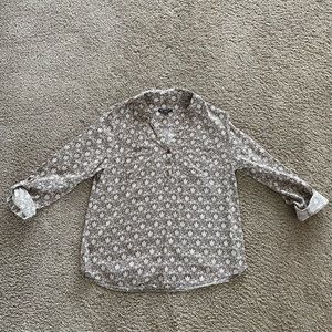 Gap Women’s Medium Brown/Khaki Blouse